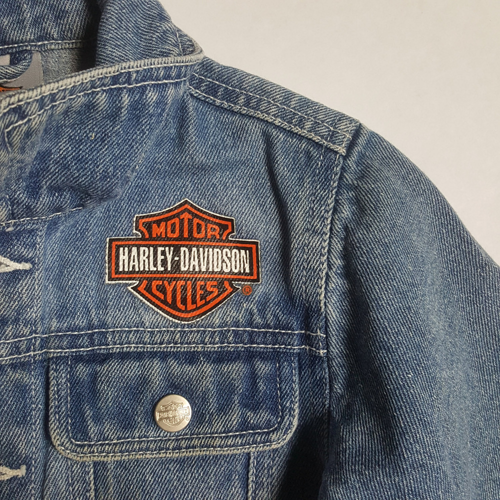 Harley Davidson Jacket Denim Graphic 4/5 - Picture 4 of 7